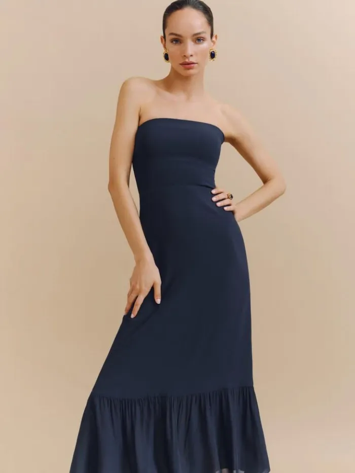 Weddings The Reformation Arta Dress Navy