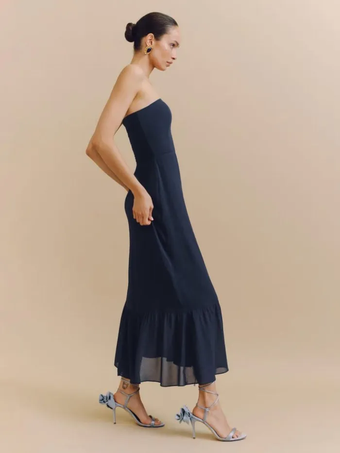 Weddings The Reformation Arta Dress Navy