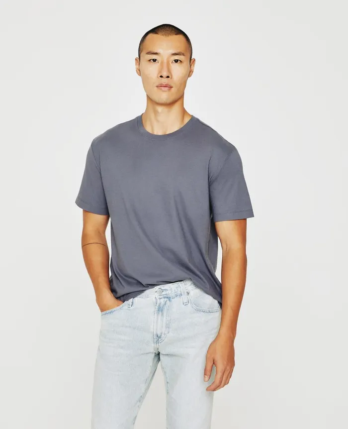 Wesley Crew Slate Sky Men AG Jeans Tees
