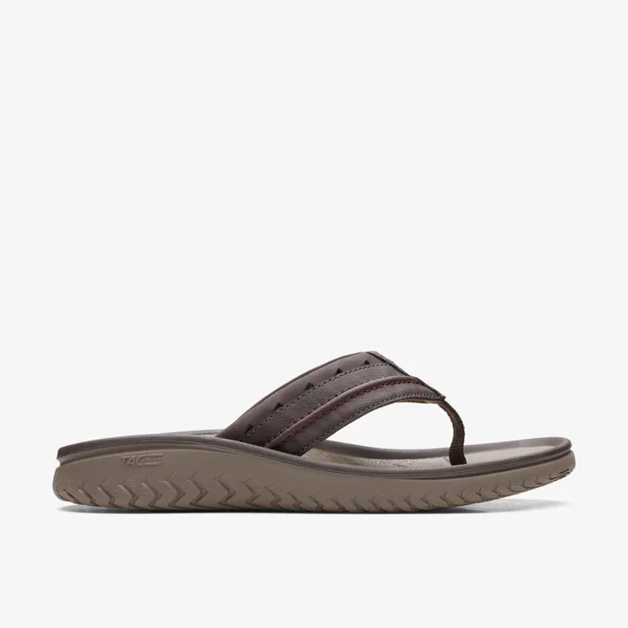 Wesley Post Brown Men Clarks Sandals and Flip Flops
