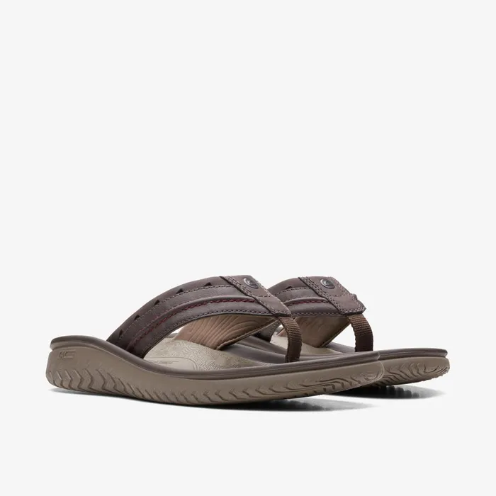 Wesley Post Brown Men Clarks Sandals and Flip Flops