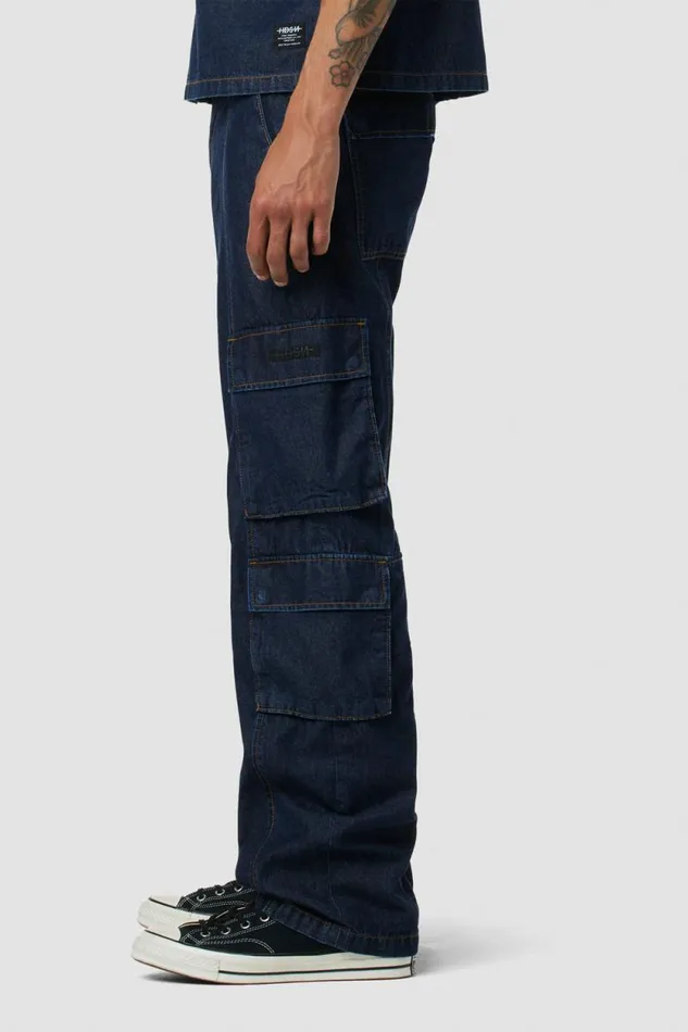 Wide Leg Men Hudson Jeans Wide Leg Cargo Dark Chambray Wide Leg Men Hudson Jeans Wide Leg Cargo Dark Chambray