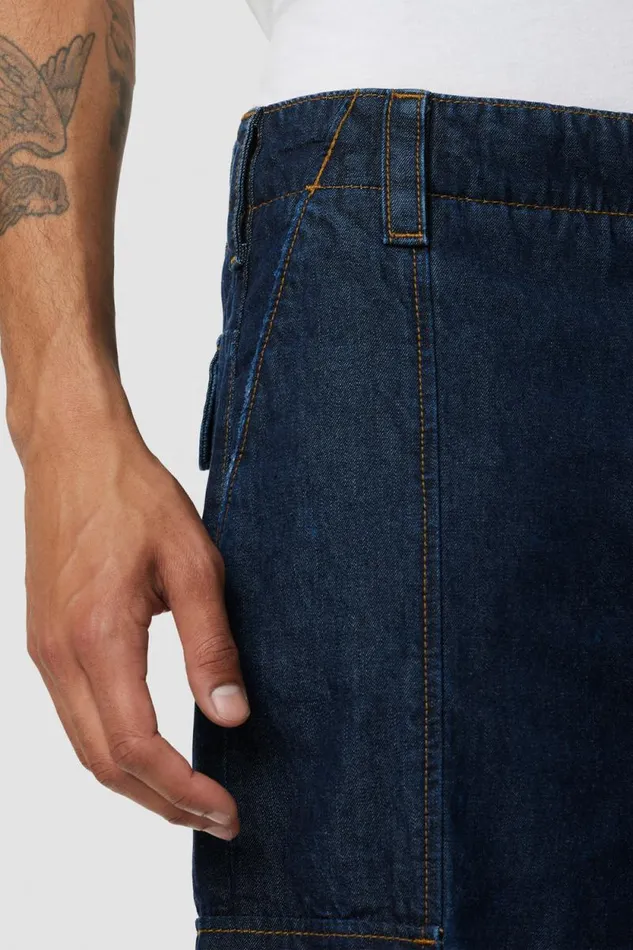 Wide Leg Men Hudson Jeans Wide Leg Cargo Dark Chambray Wide Leg Men Hudson Jeans Wide Leg Cargo Dark Chambray