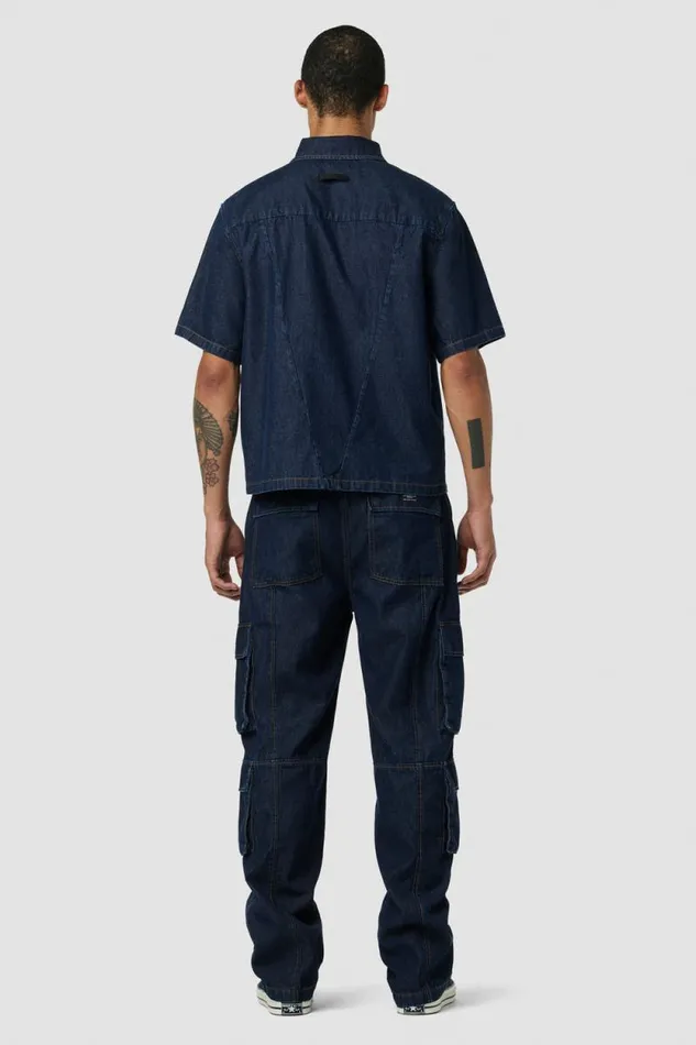 Wide Leg Men Hudson Jeans Wide Leg Cargo Dark Chambray Wide Leg Men Hudson Jeans Wide Leg Cargo Dark Chambray
