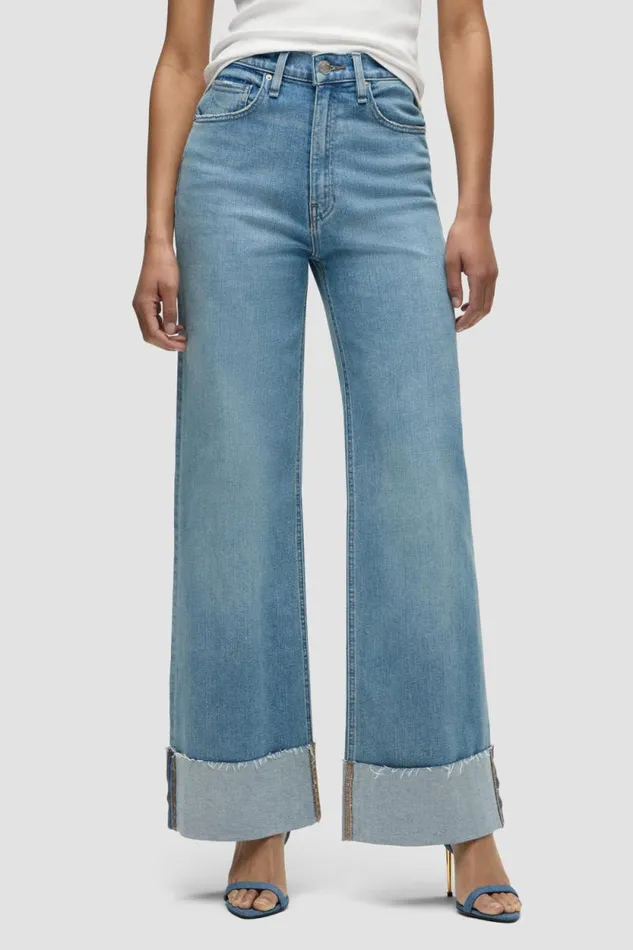 Wide Leg Women Hudson Jeans James HighRise Wide Leg Jean Oasis