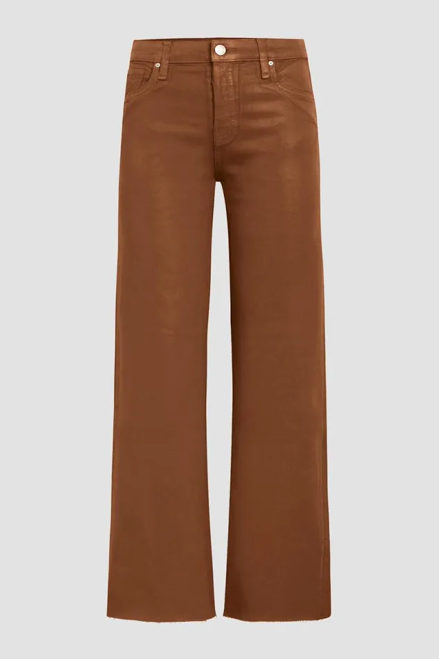 Wide Leg Women Hudson Jeans Rosie HighRise Wide Leg Ankle Jean Coated Caramel Cafe Wide Leg Women Hudson Jeans Rosie HighRise Wide Leg Ankle Jean Coated Caramel Cafe