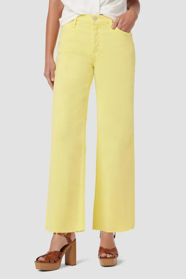 Wide Leg Women Hudson Jeans Rosie HighRise Wide Leg Ankle Jean Limelight