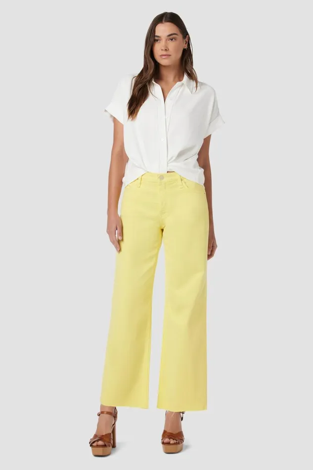 Wide Leg Women Hudson Jeans Rosie HighRise Wide Leg Ankle Jean Limelight Wide Leg Women Hudson Jeans Rosie HighRise Wide Leg Ankle Jean Limelight