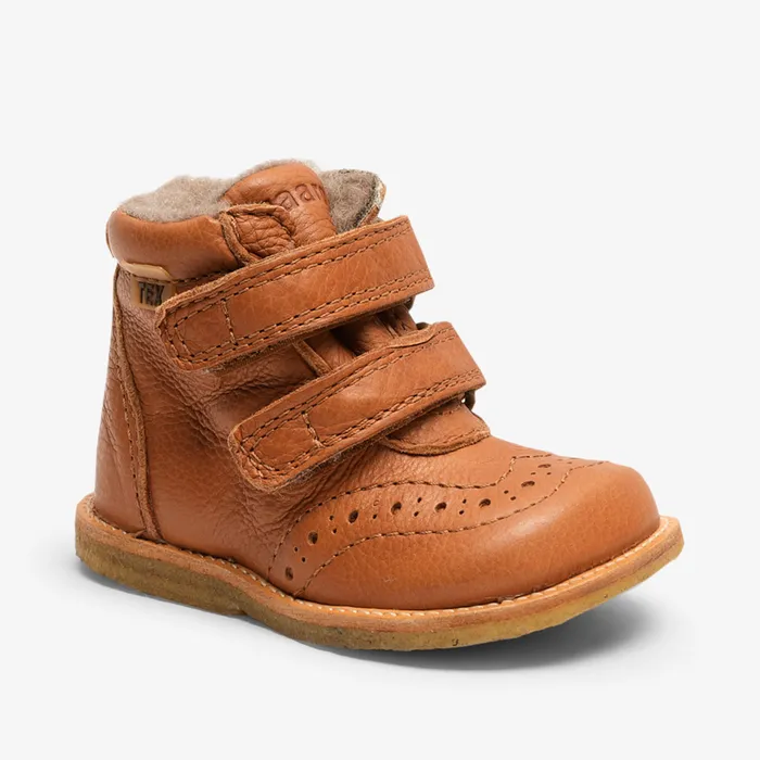 Winter boots KIDS ellie v tex cognac Brown bisgaardshoes
