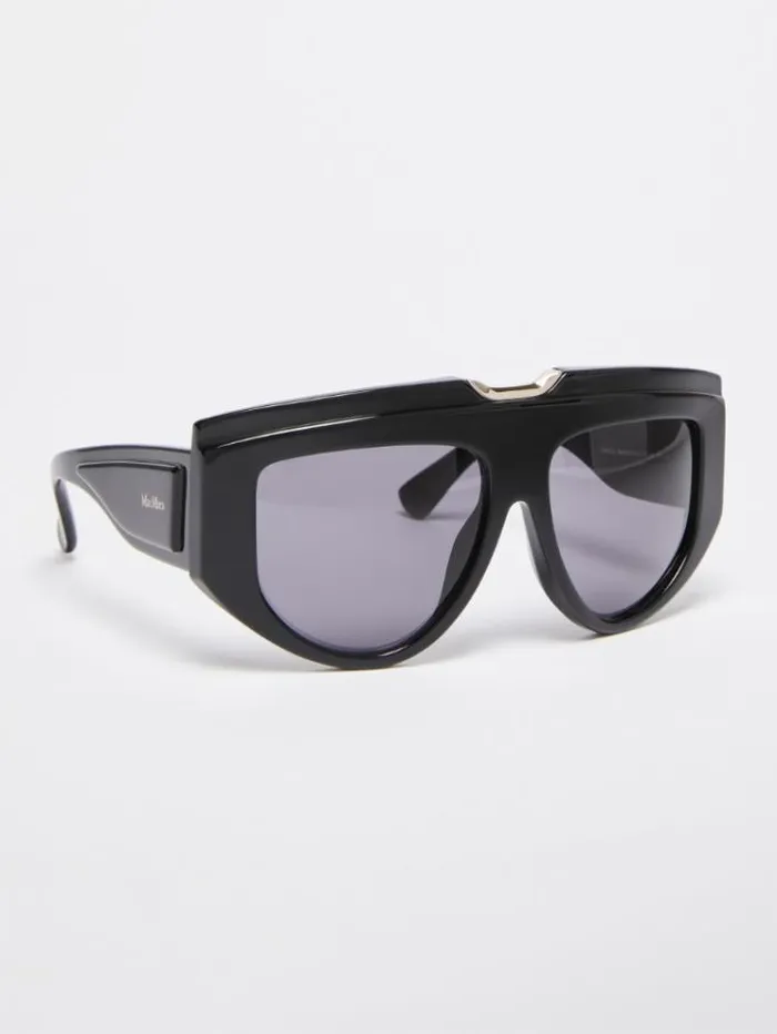 Woman Acetate Sunglasses Black Maxmara Eyewear