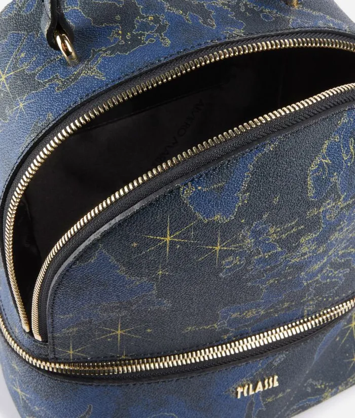 Woman Backpacks Bucket and Belt Bags Alviero Martini Geo Midnight Backpack Night Blue