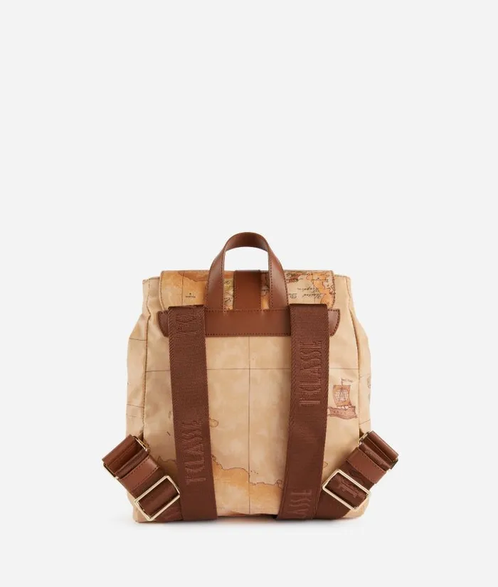 Woman Backpacks Bucket and Belt Bags Alviero Martini Social Soft Backpack Chestnut