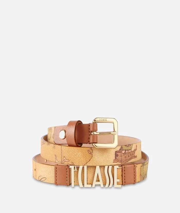Woman Belts Alviero Martini Geo Classic Belt Logo Lettering