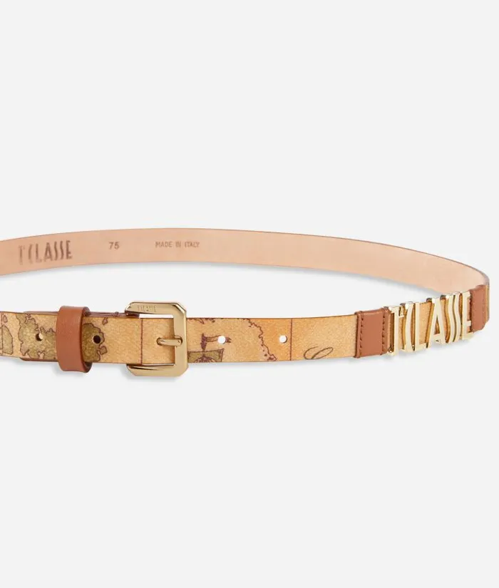 Woman Belts Alviero Martini Geo Classic Belt Logo Lettering