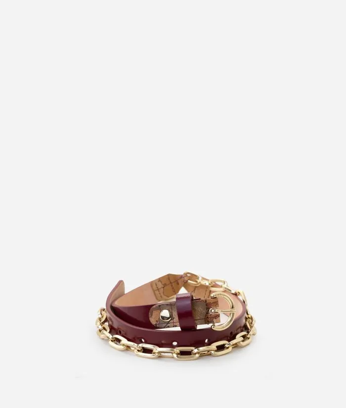 Woman Belts Alviero Martini Space Bag Belt Raspberry