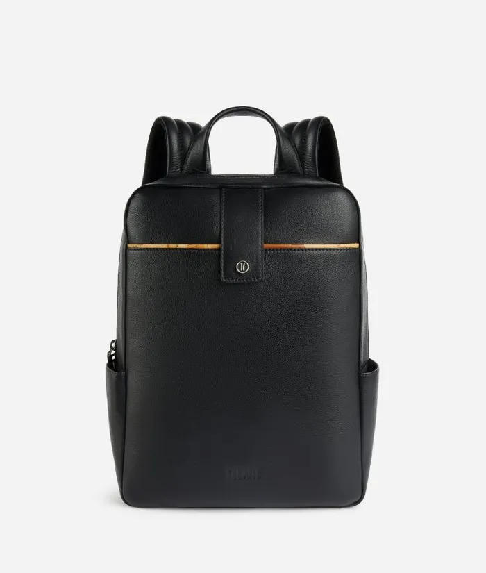 Woman Briefcase Alviero Martini Leather Computer Backpack Black
