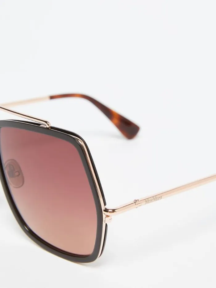 Woman Butterfly Sunglasses Bordeaux Maxmara Eyewear Woman Butterfly Sunglasses Bordeaux Maxmara Eyewear