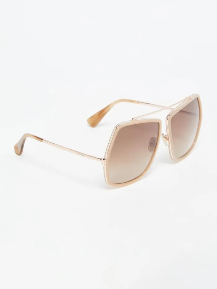 Woman Butterfly Sunglasses Brown Maxmara Eyewear