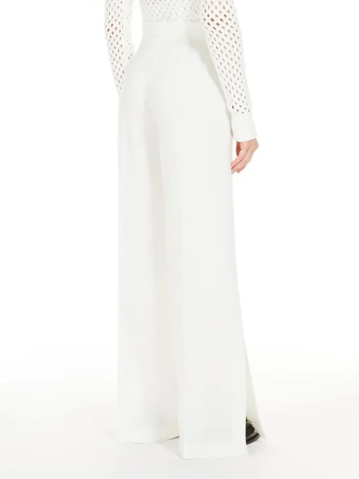Woman Cady Trousers Optical White Maxmara Trousers Woman Cady Trousers Optical White Maxmara Trousers
