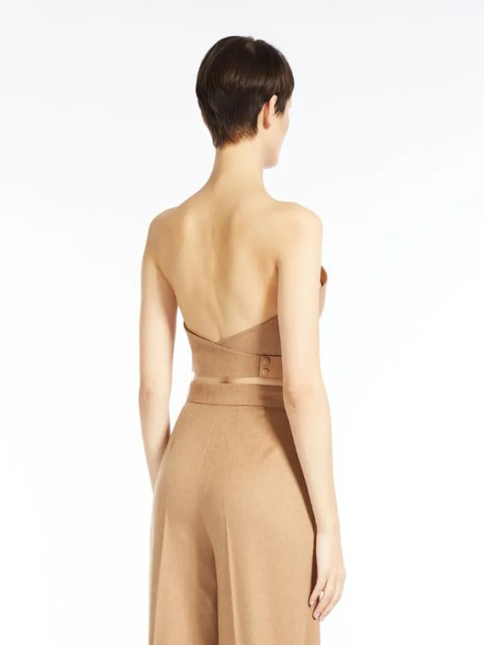 Woman Camel Colour Bustier Top Camel Maxmara Shirts And Tops Woman Camel Colour Bustier Top Camel Maxmara Shirts And Tops