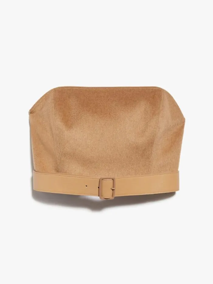 Woman Camel Colour Bustier Top Camel Maxmara Shirts And Tops Woman Camel Colour Bustier Top Camel Maxmara Shirts And Tops