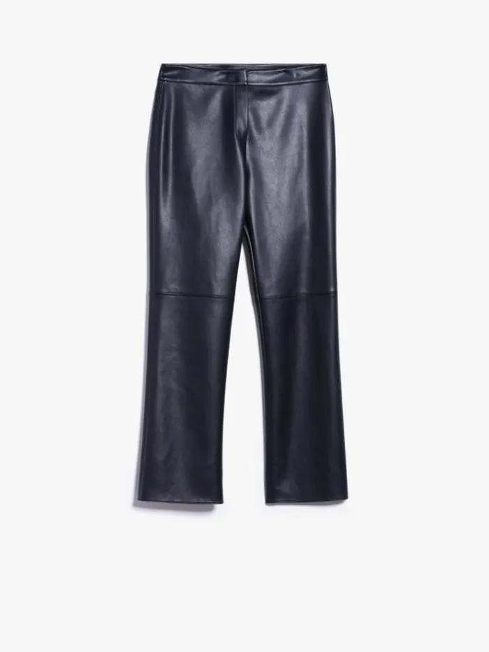 Woman Coatedlook Jersey Trousers Black Maxmara Trousers Woman Coatedlook Jersey Trousers Black Maxmara Trousers