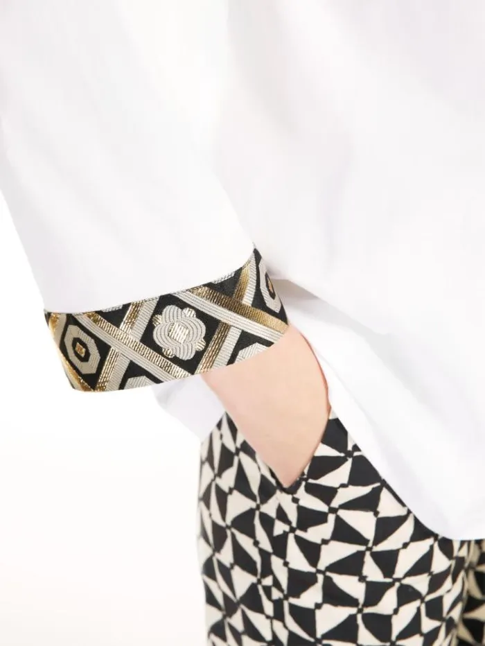 Woman Cotton Oxford Shirt White Maxmara Shirts And Tops Woman Cotton Oxford Shirt White Maxmara Shirts And Tops