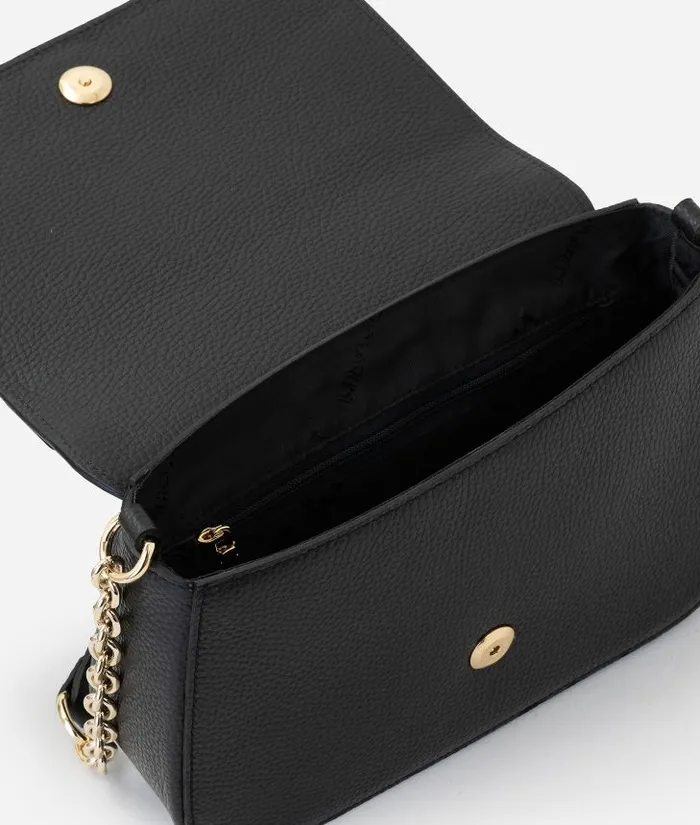 Woman Crossbody Bags Alviero Martini Moments Bag Grainy Leather Crossbody Bag With Chain Black