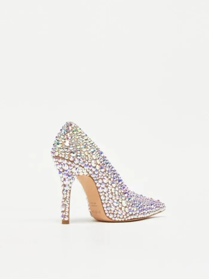 Woman Crystaladorned Suede Court Shoes Nudo Maxmara Dcollet Woman Crystaladorned Suede Court Shoes Nudo Maxmara Dcollet