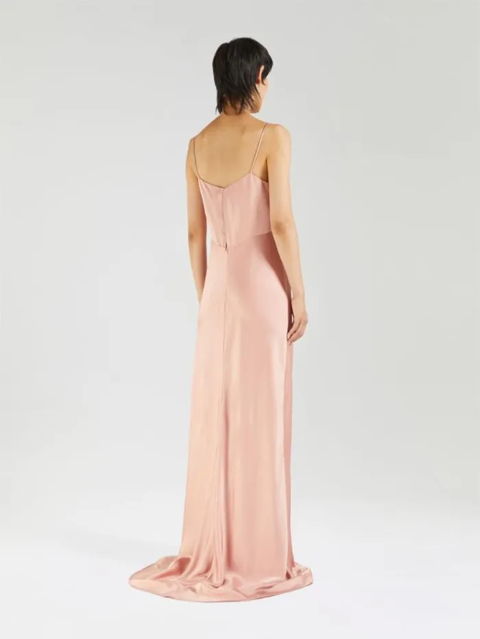 Woman Envers Satin Slip Dress Powder Maxmara Dresses Woman Envers Satin Slip Dress Powder Maxmara Dresses