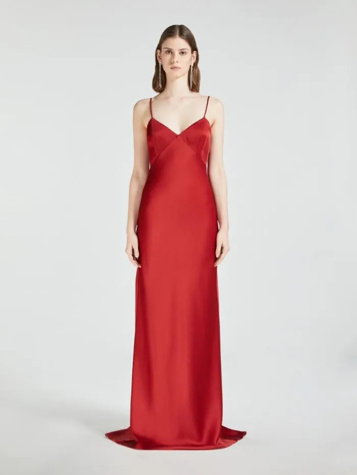 Woman Envers Satin Slip Dress Ruby Maxmara Dresses