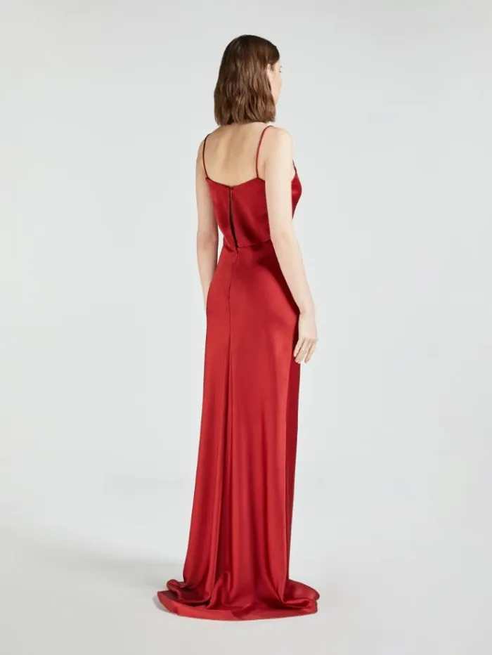 Woman Envers Satin Slip Dress Ruby Maxmara Dresses Woman Envers Satin Slip Dress Ruby Maxmara Dresses