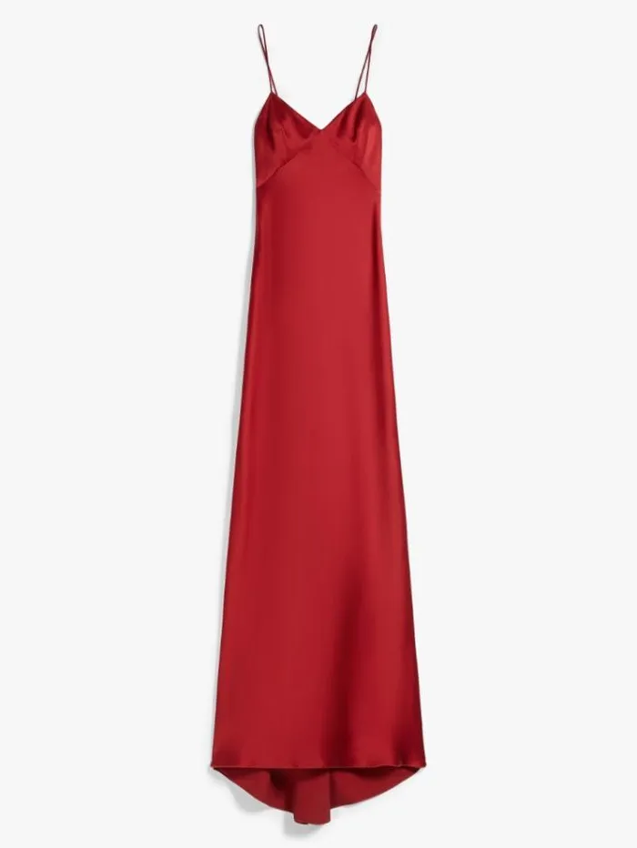 Woman Envers Satin Slip Dress Ruby Maxmara Dresses Woman Envers Satin Slip Dress Ruby Maxmara Dresses