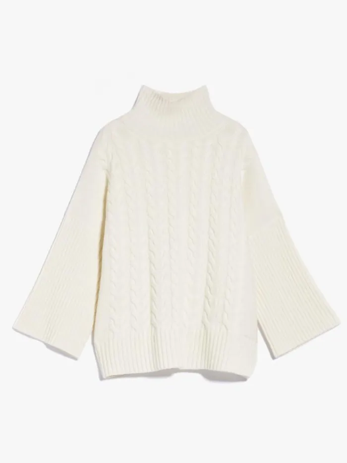 Woman Loose Cashmere Jumper White Maxmara Knitwear And Sweatshirts Woman Loose Cashmere Jumper White Maxmara Knitwear And Sweatshirts