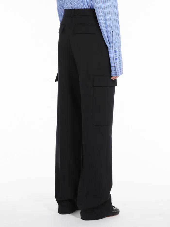 Woman Lowrise Cargo Trousers Black Maxmara Trousers Woman Lowrise Cargo Trousers Black Maxmara Trousers