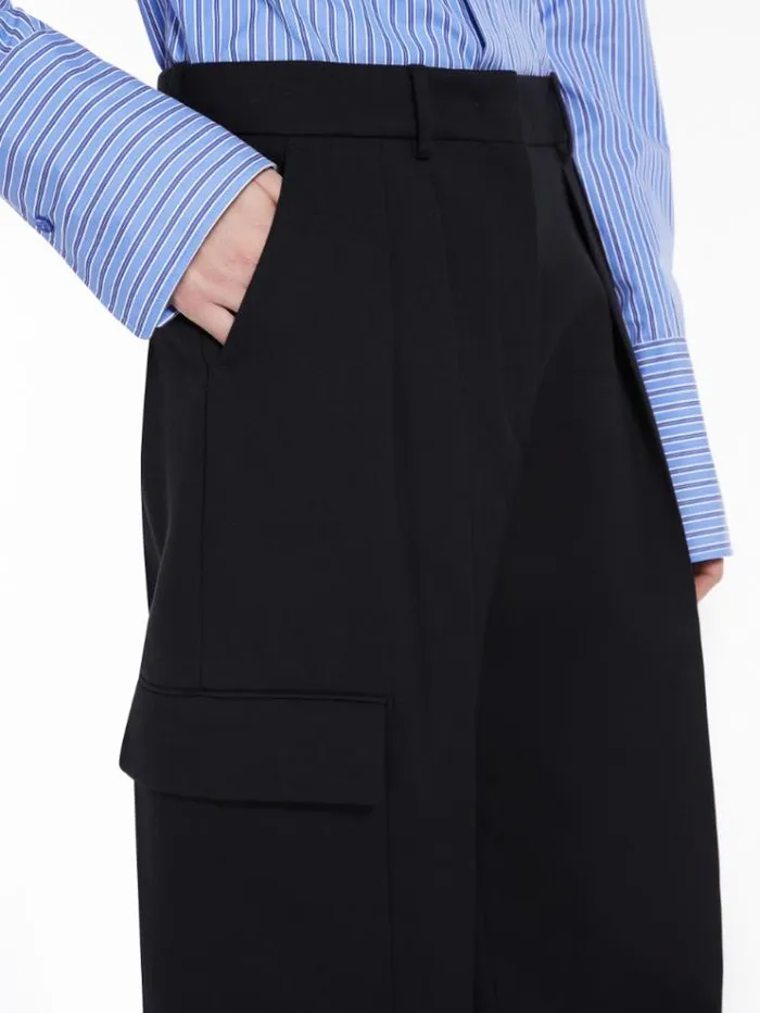 Woman Lowrise Cargo Trousers Black Maxmara Trousers Woman Lowrise Cargo Trousers Black Maxmara Trousers