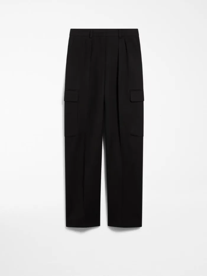 Woman Lowrise Cargo Trousers Black Maxmara Trousers Woman Lowrise Cargo Trousers Black Maxmara Trousers