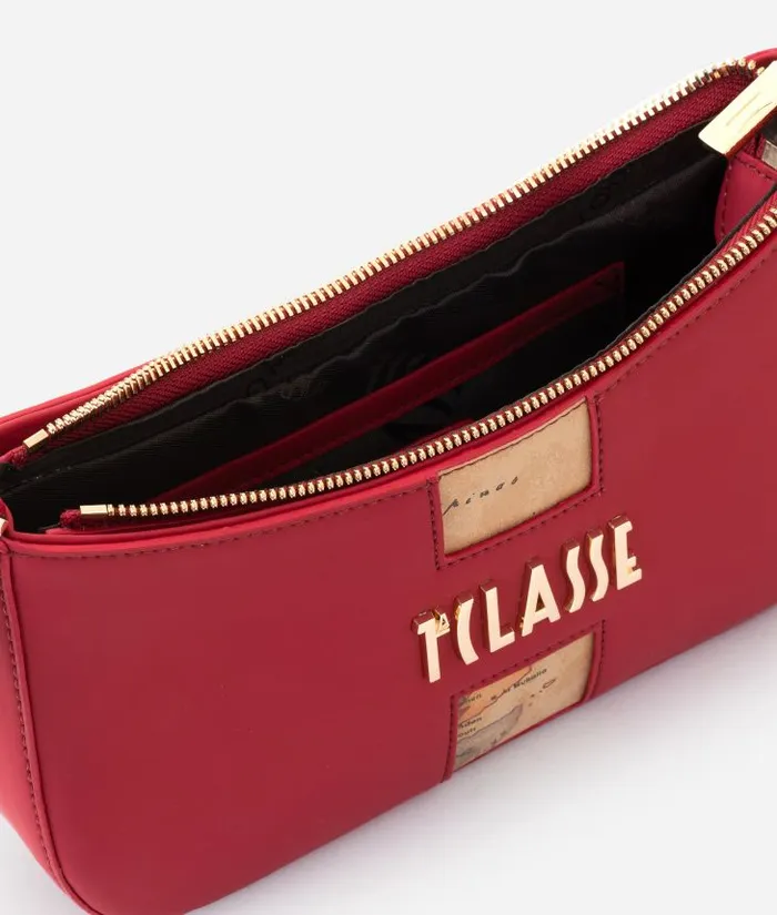Woman Mini Bags and Pouches Alviero Martini Journey Geo Small Crossbody Bag Dark Red