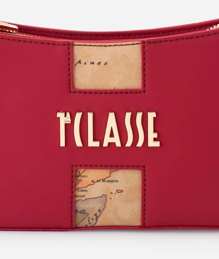 Woman Mini Bags and Pouches Alviero Martini Journey Geo Small Crossbody Bag Dark Red