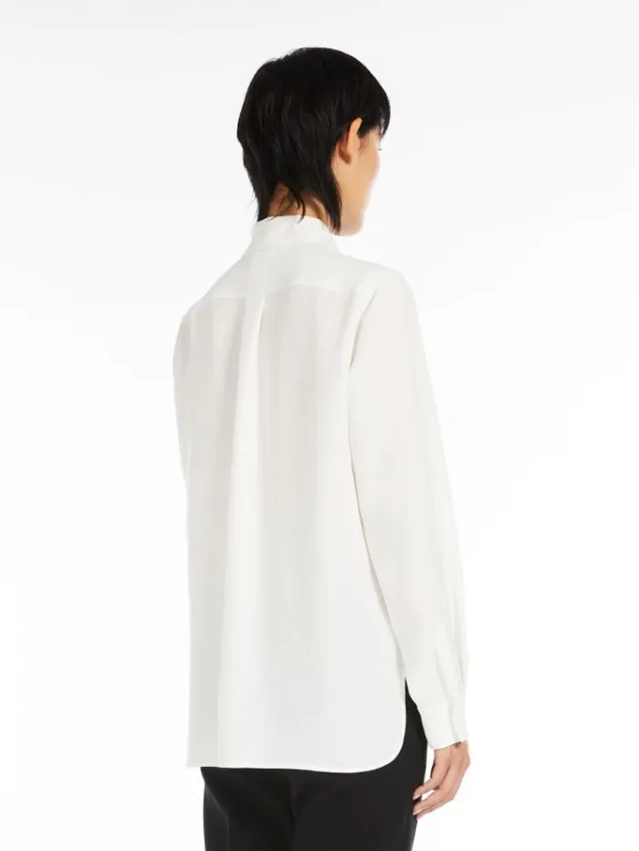 Woman Oversized Cady Shirt Silk Maxmara Shirts And Tops Woman Oversized Cady Shirt Silk Maxmara Shirts And Tops