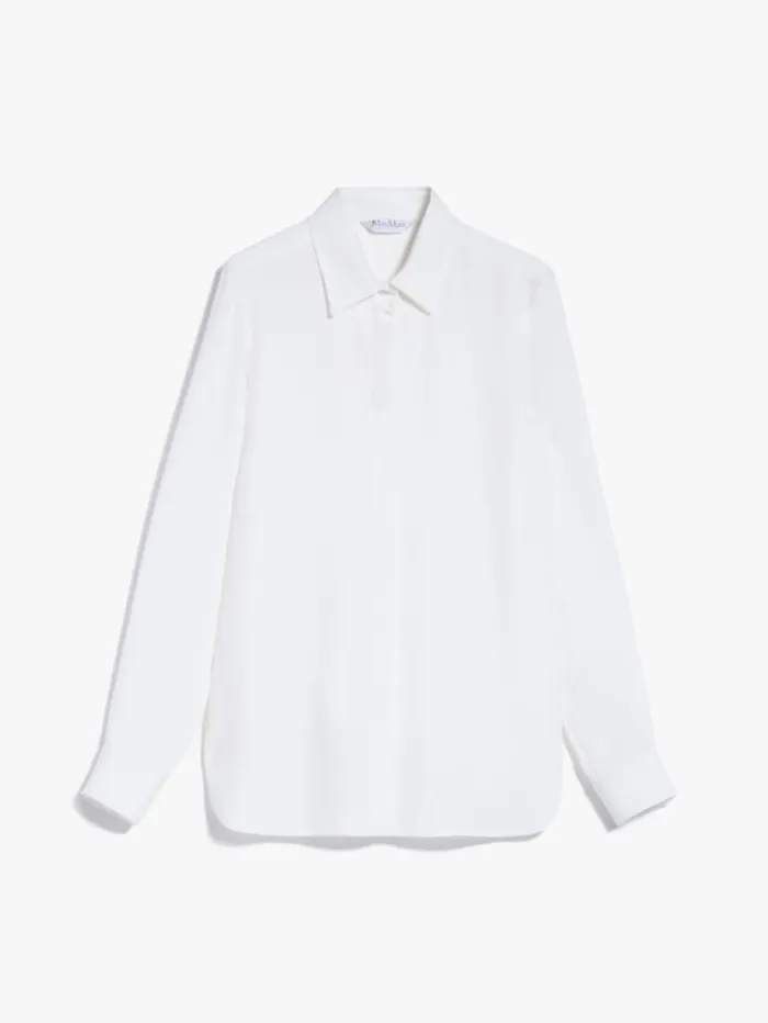 Woman Oversized Cady Shirt Silk Maxmara Shirts And Tops Woman Oversized Cady Shirt Silk Maxmara Shirts And Tops