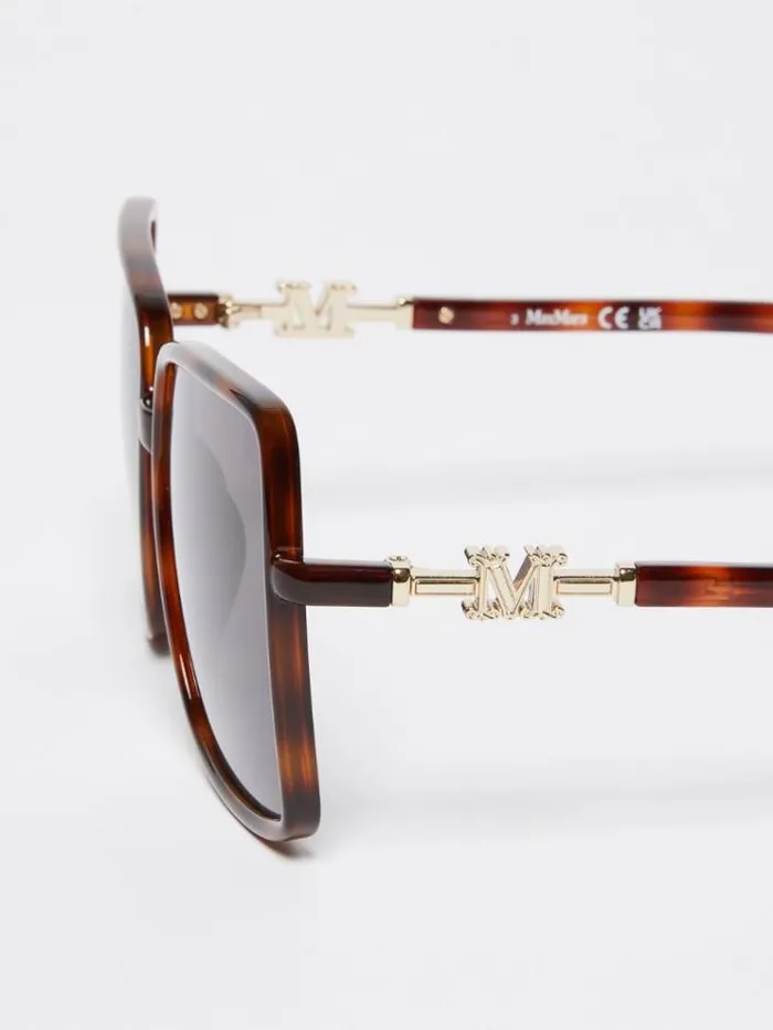 Woman Oversized Sunglasses Tawny Bronze Brown Maxmara Eyewear Woman Oversized Sunglasses Tawny Bronze Brown Maxmara Eyewear
