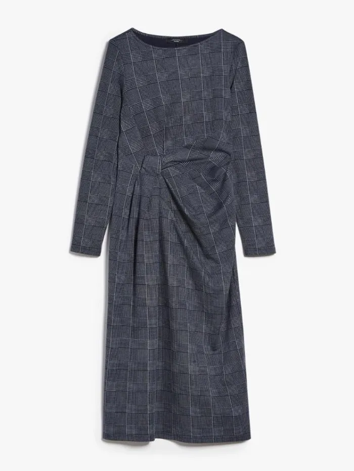 Woman Printed Jersey Dress Navy Maxmara Dresses Woman Printed Jersey Dress Navy Maxmara Dresses