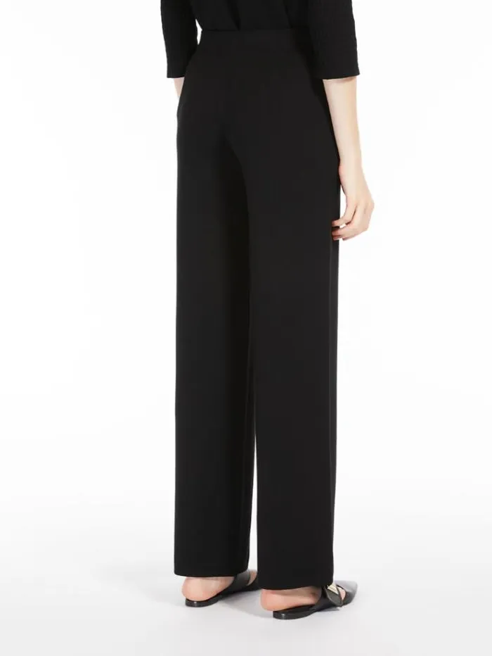 Woman Relaxedfit Viscoseknit Trousers Black Maxmara Suit Woman Relaxedfit Viscoseknit Trousers Black Maxmara Suit