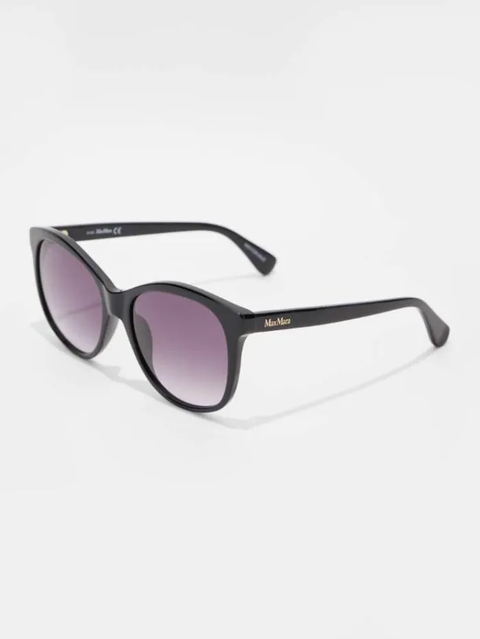 Woman Round Sunglasses Black Maxmara Eyewear