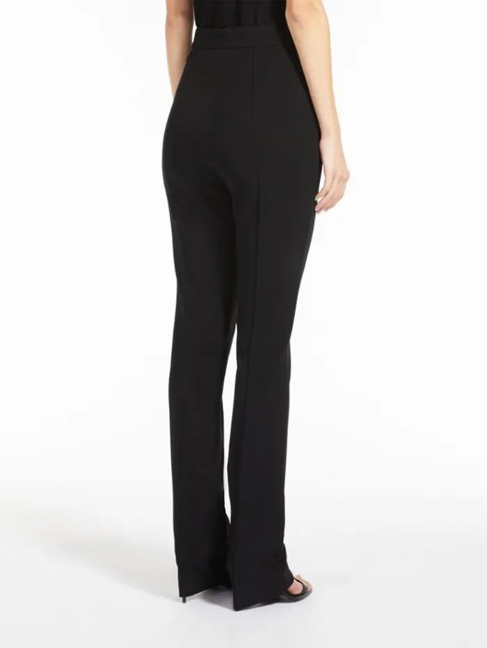 Woman Slimfit Viscose Jersey Trousers Black Maxmara Suit Woman Slimfit Viscose Jersey Trousers Black Maxmara Suit