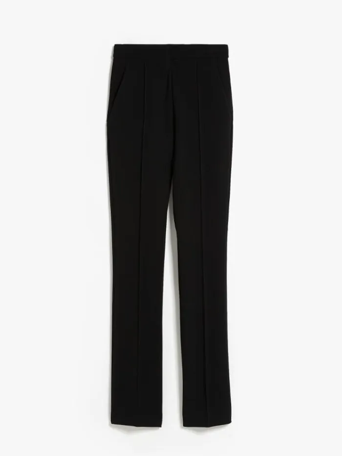 Woman Slimfit Viscose Jersey Trousers Black Maxmara Suit Woman Slimfit Viscose Jersey Trousers Black Maxmara Suit