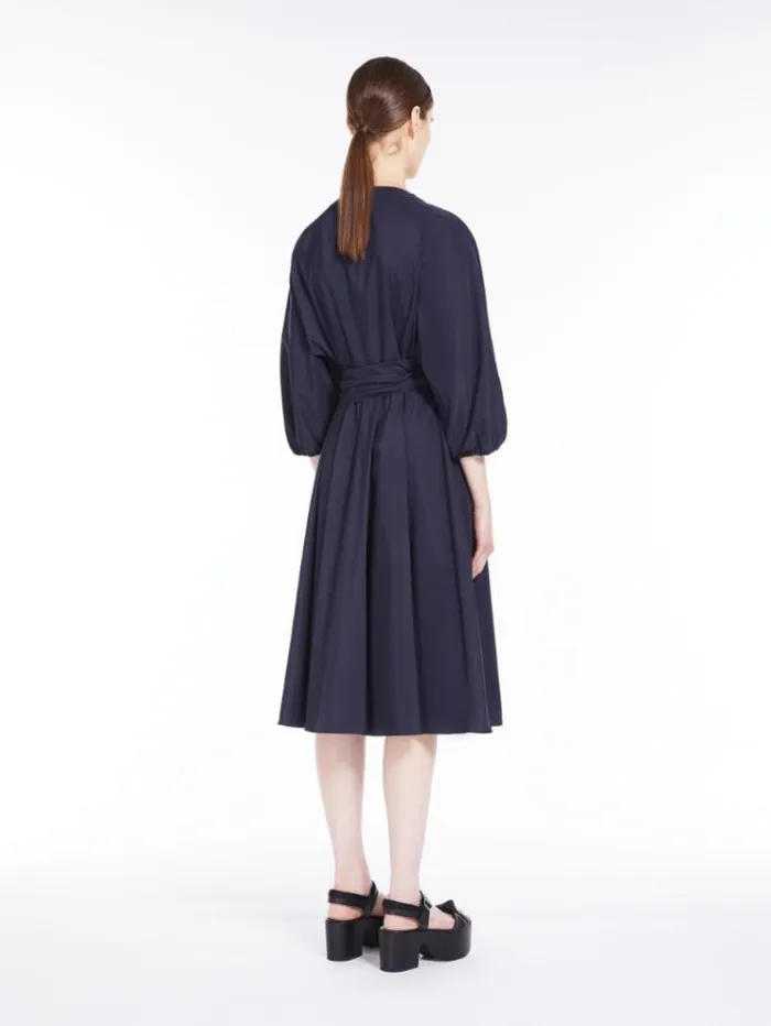Woman Taffeta Wrap Dress Navy Maxmara Dresses Woman Taffeta Wrap Dress Navy Maxmara Dresses