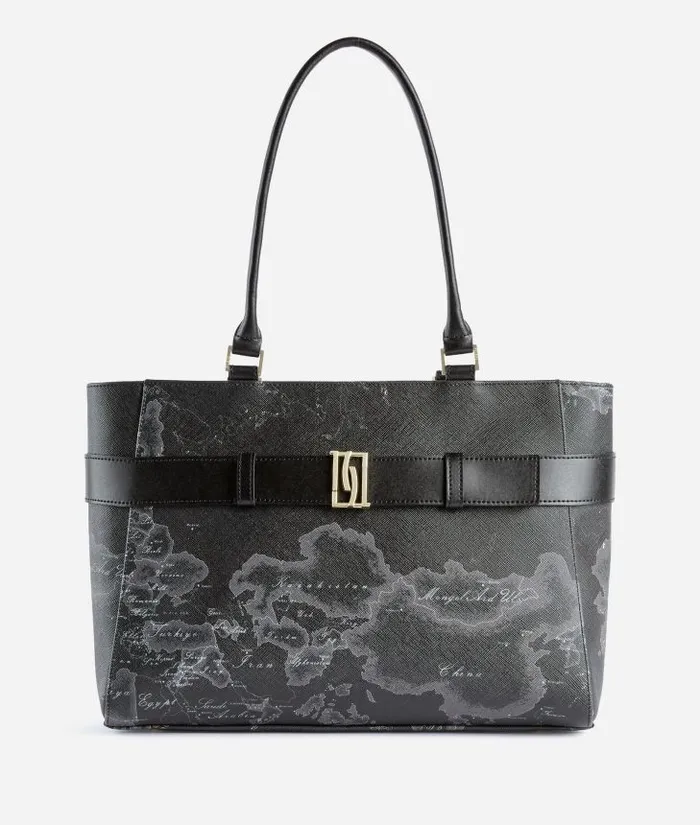 Woman Totes Alviero Martini 1c Mirror Night Shopper Bag Black