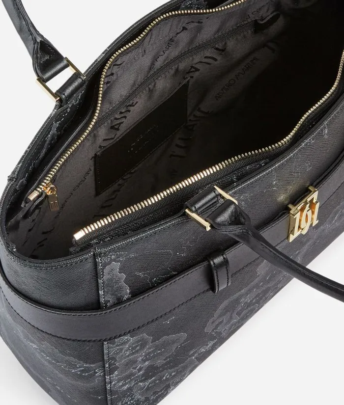 Woman Totes Alviero Martini 1c Mirror Night Shopper Bag Black